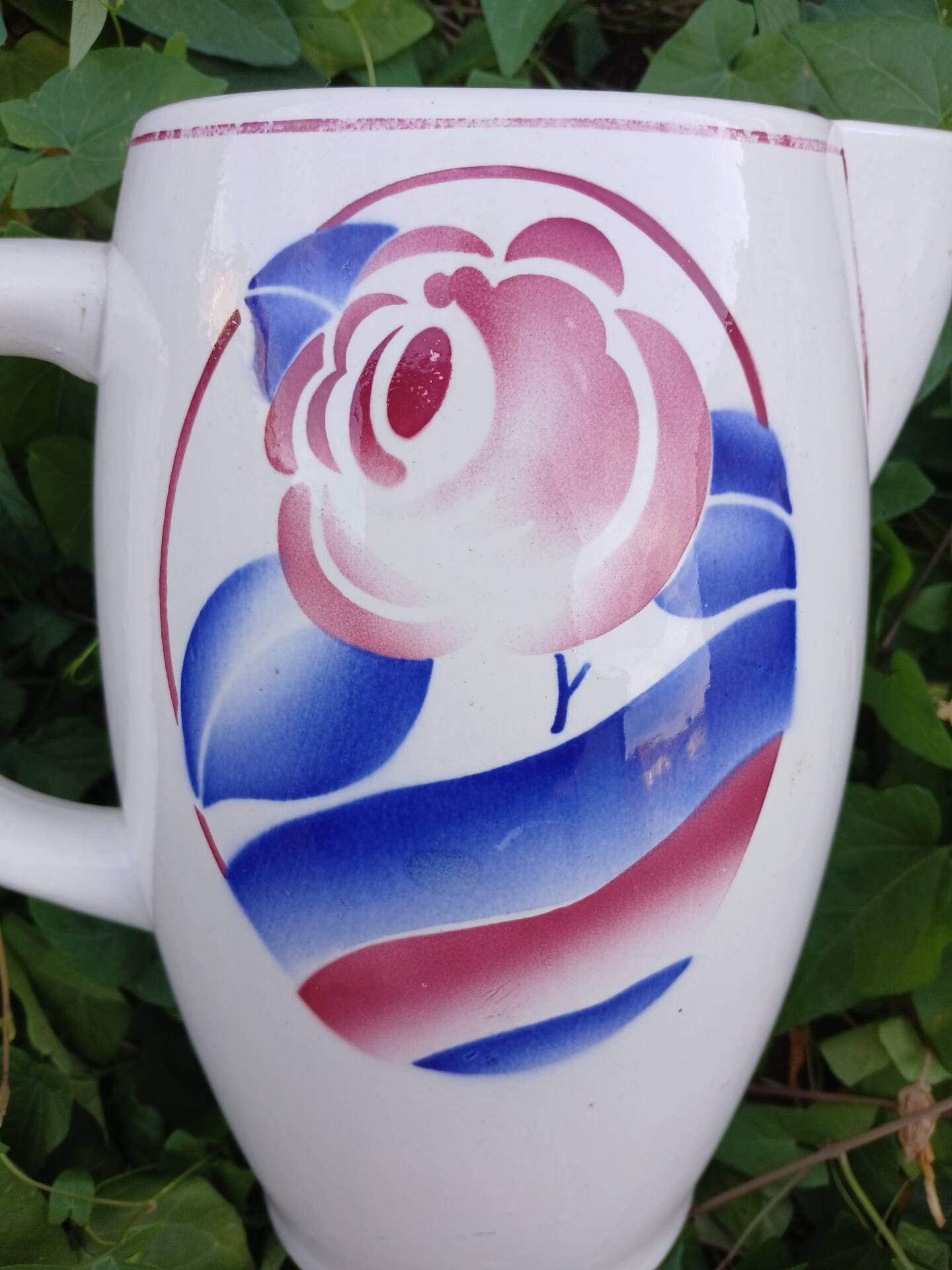Antique vase from Digoin and Sarreguemines