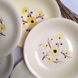 Assiettes à salade creuse Salins vintage
