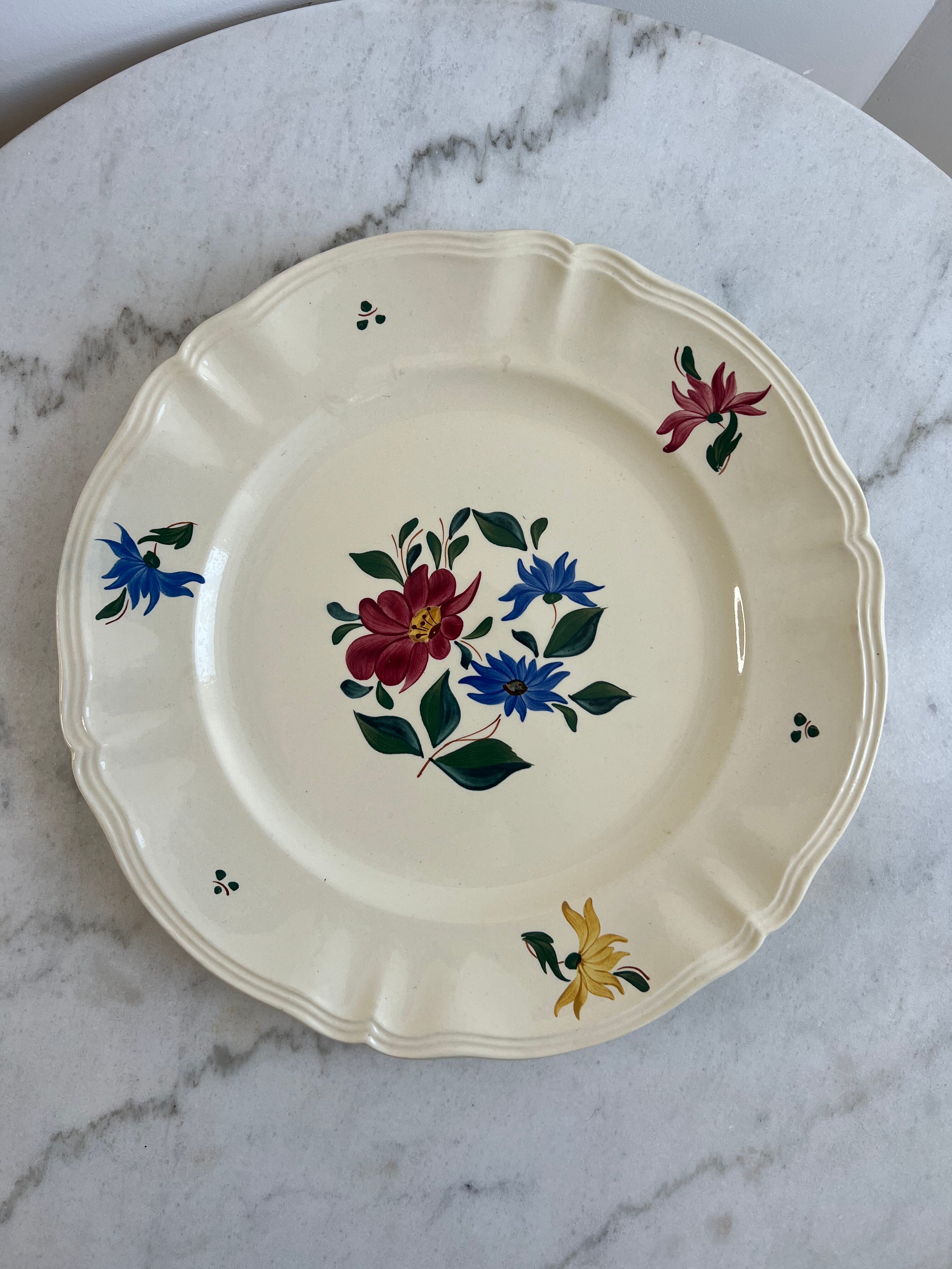 Large presentation dish Sarreguemines and Digoin