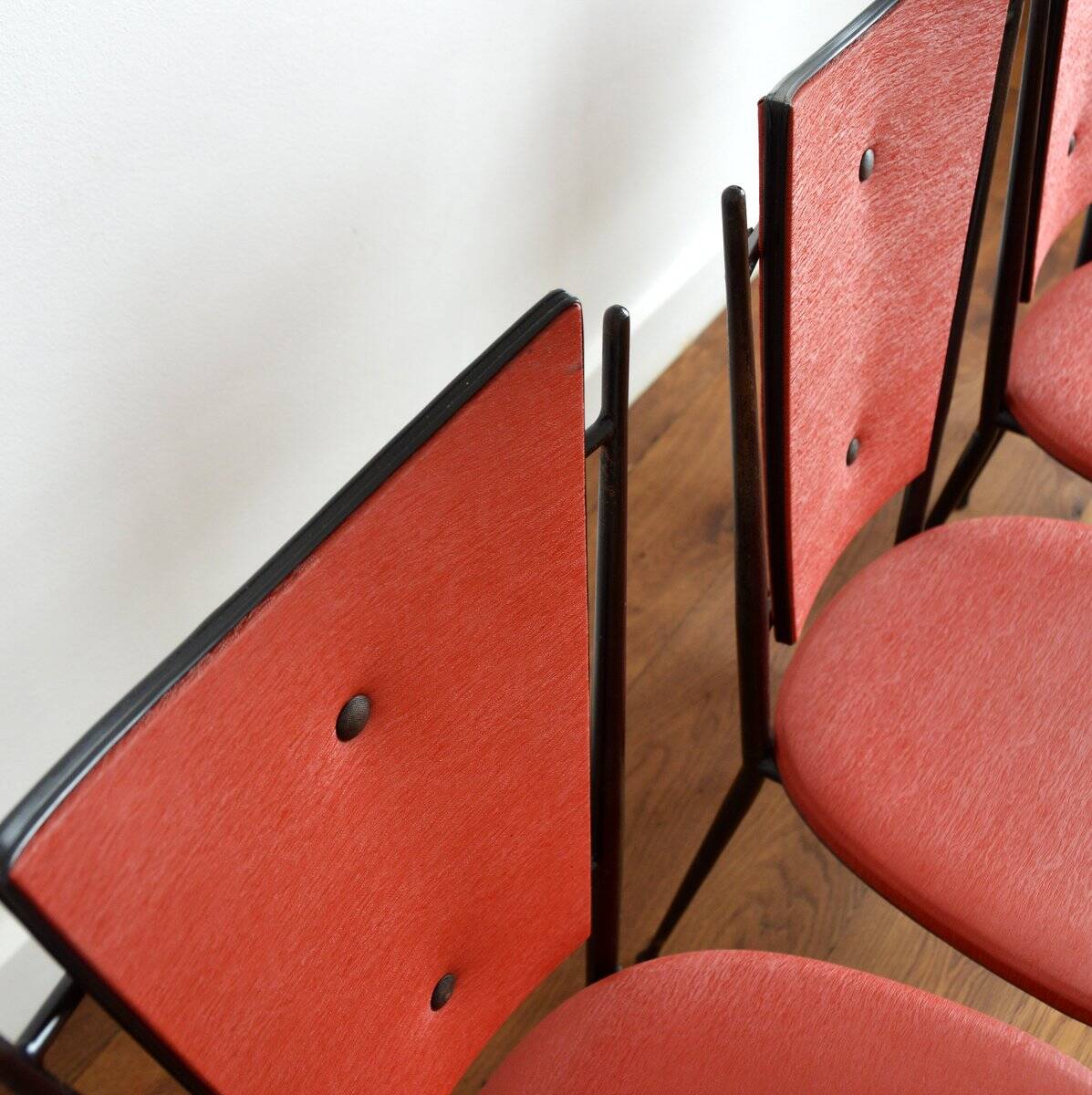 Set of 4  rockabilly chairs 1950s