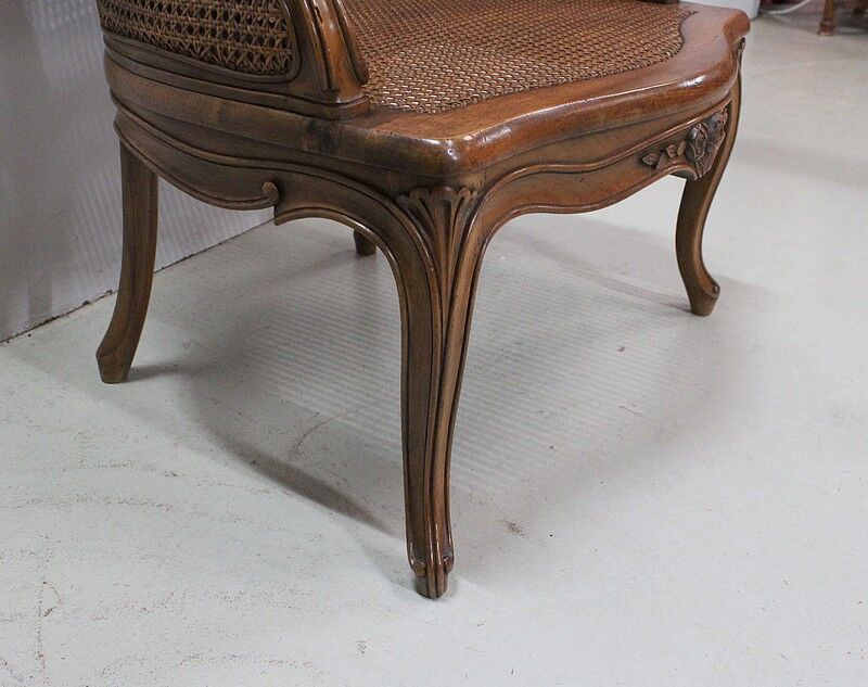 Louis XV style armchair, late 19th century