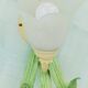 Appliques murales en forme de tulipe et feuillage