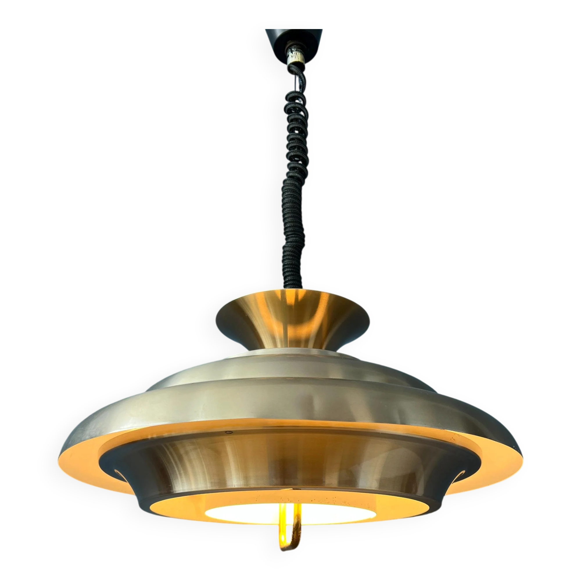 Vintage Mid-Century Dijkstra UFO Suspension Light