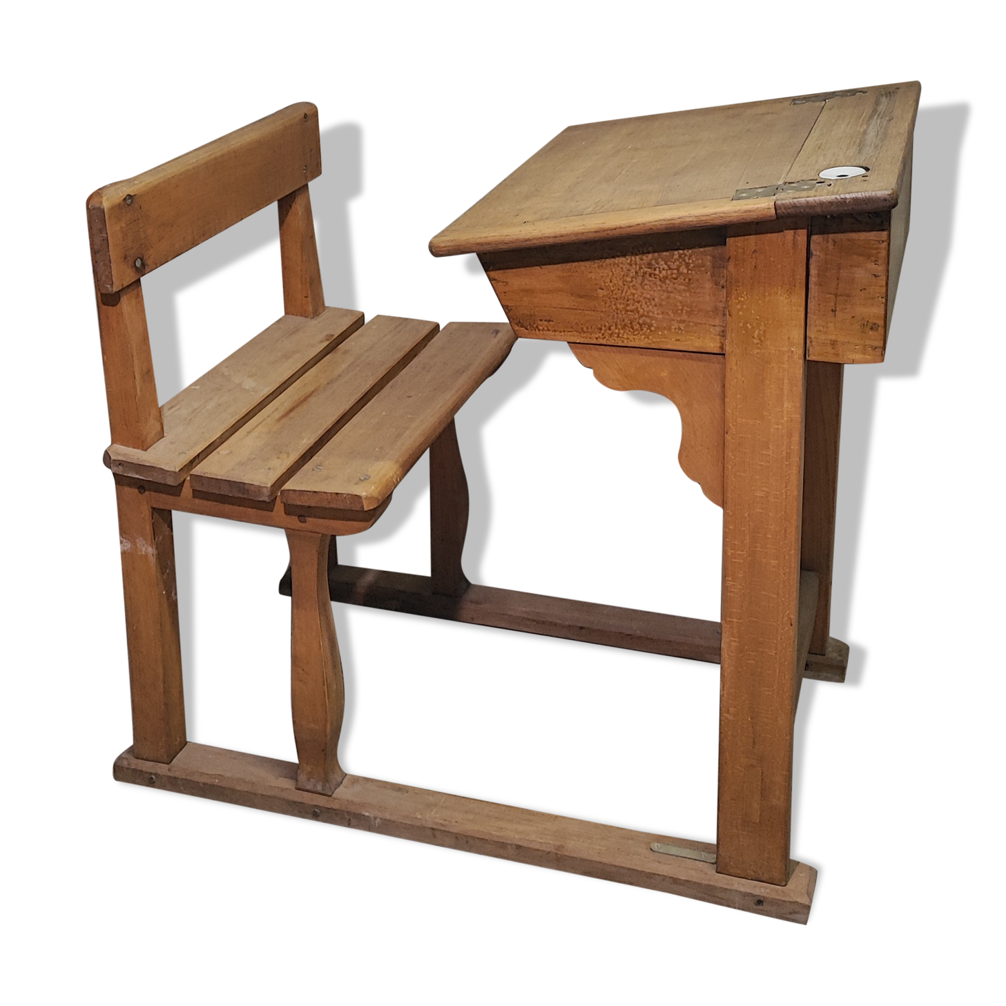 Bureau pupitre écolier une personne