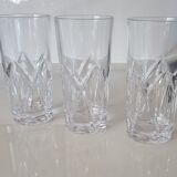 3 high-quality crystal tumblers