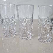 3 high-quality crystal tumblers