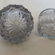 Ensemble de 2 flacons cristal et verre