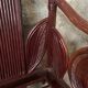 Pencil reed rattan bamboo coastal palm leaf bench sofa, Vivai del Sud 1970s