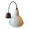 Blue/green metal bell pendant light