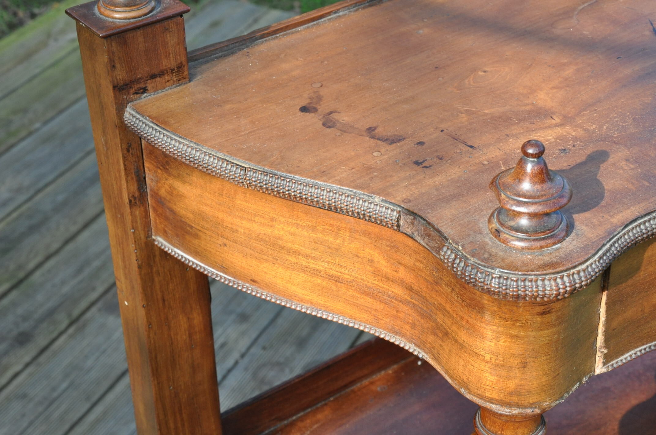 Mahogany console