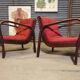 Pair of armchairs by Karel Kozelka and Antonin Kropacek