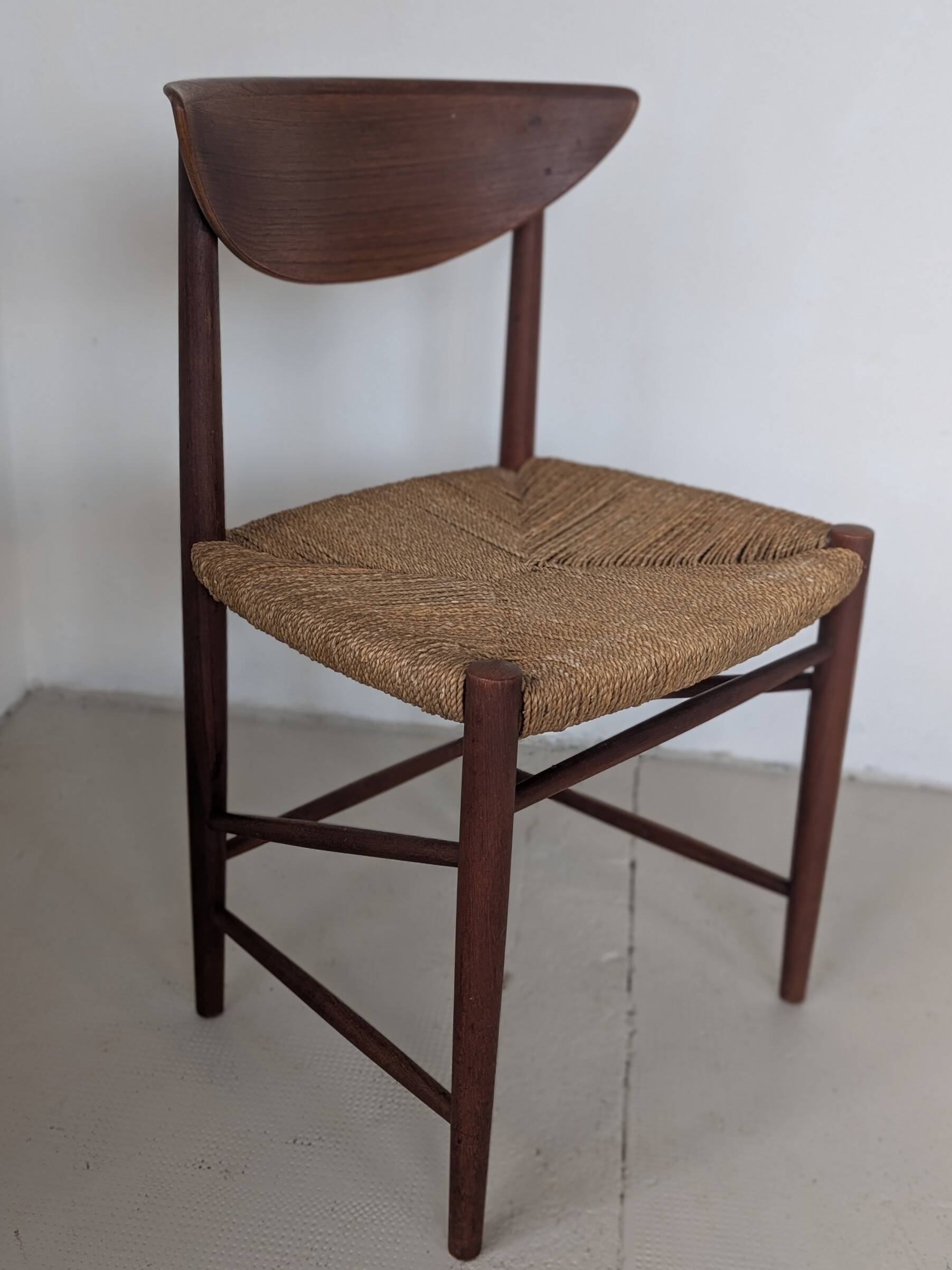 Teak and rope chair by Peter Hvidt and Orla Molgaard