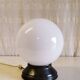 Ceiling light or Art Deco wall sconce with white opaline globe - early 20th century
