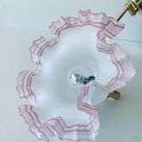 Telescopic wall light, brass and glass