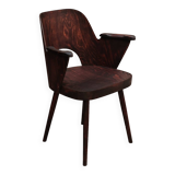 Pair of wooden armchairs by Lubomir Hofmann for Ton (Thonet), 1960