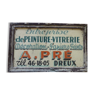 Enseigne de peintre décorateur peinture vitrerie