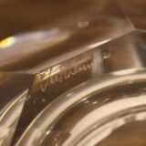 Val St Lambert octagonal crystal ashtray