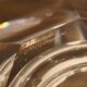 Val St Lambert octagonal crystal ashtray