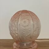 Vintage polished glass table lamp