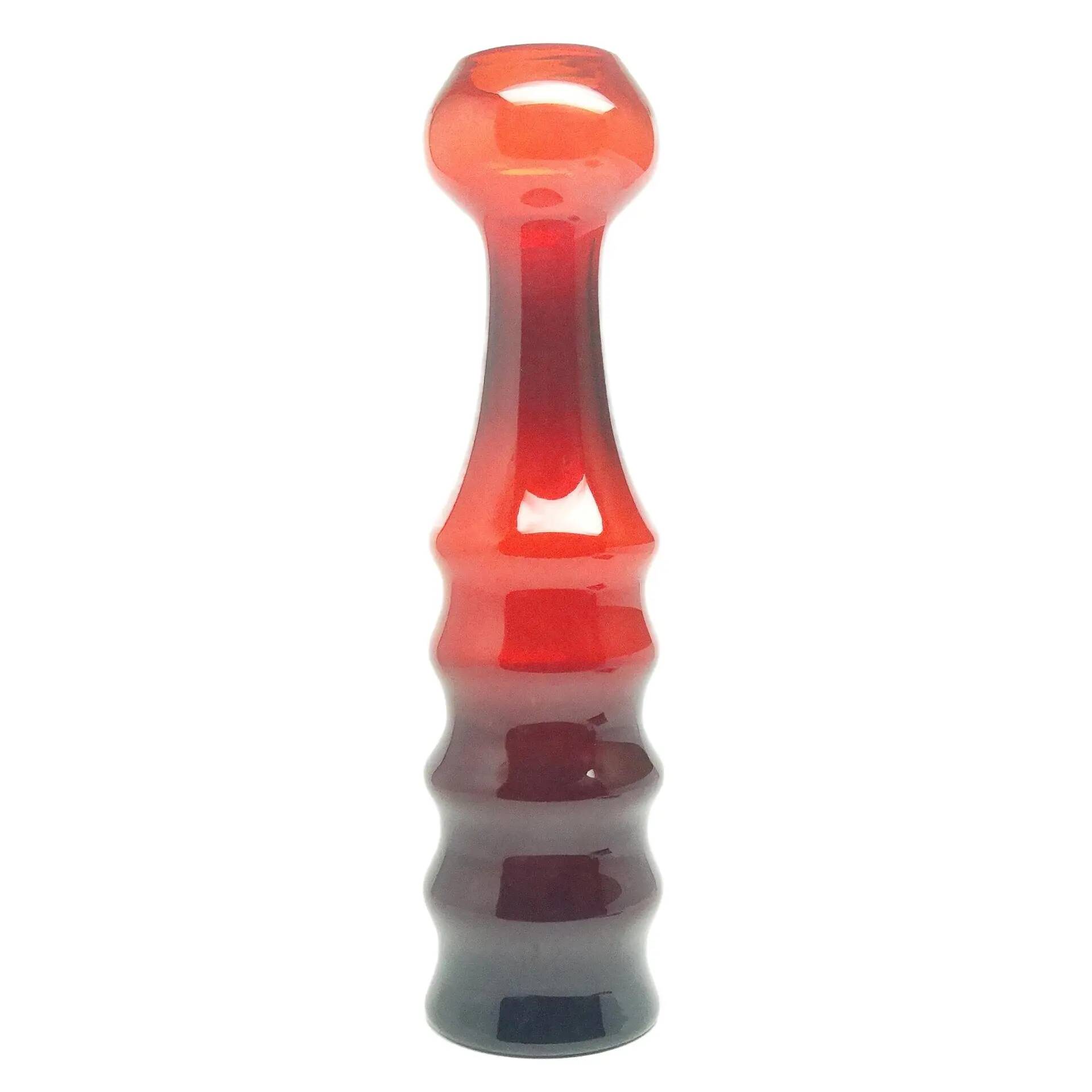 Giraffe vase, postmodernism, glass, design by K. Krawczyk, Huta Sudety, Poland, 1970s