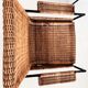 Rattan wicker and iron lounge chairs, set of 4