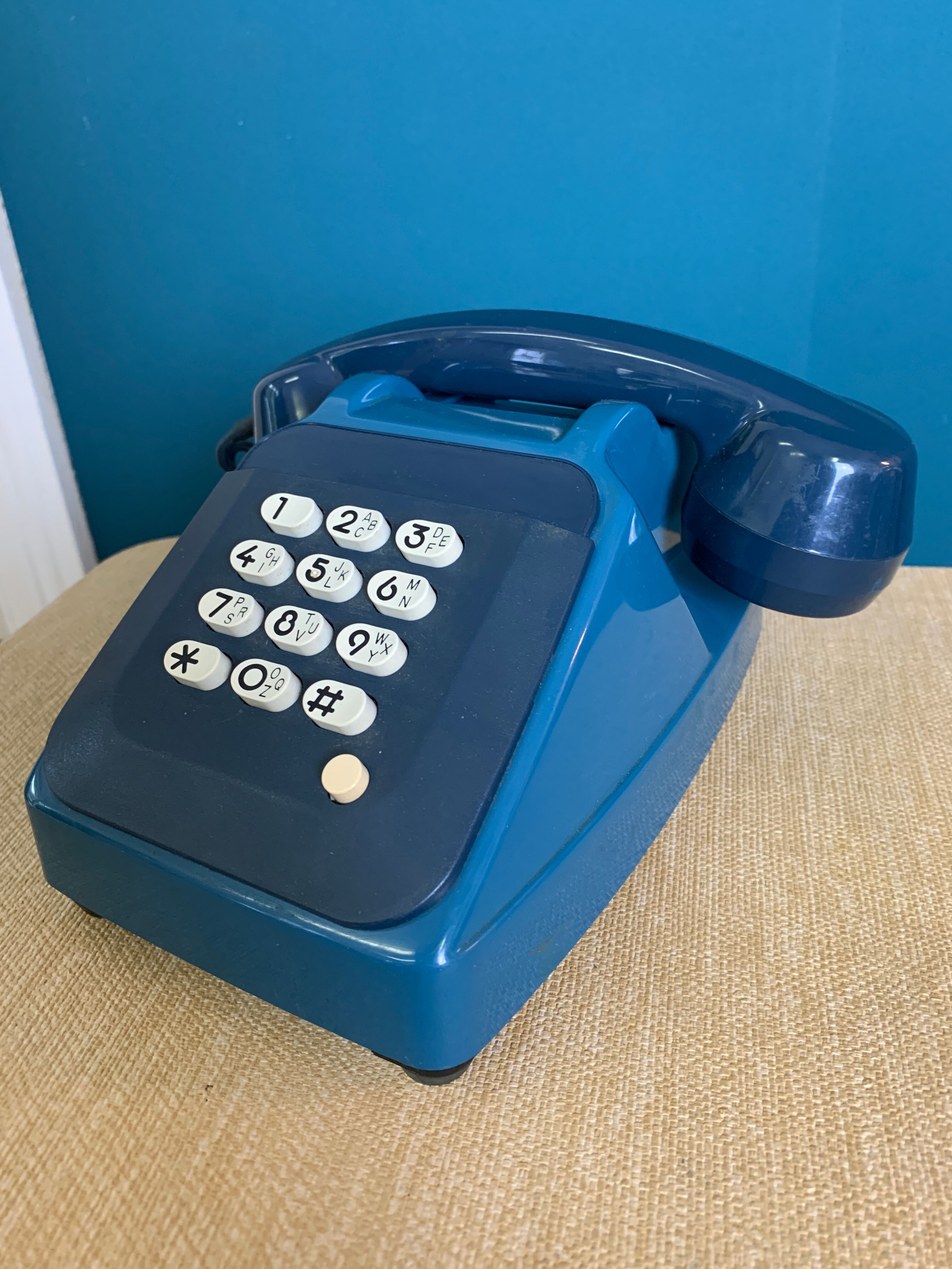Vintage Phone Socotel S63 Blue