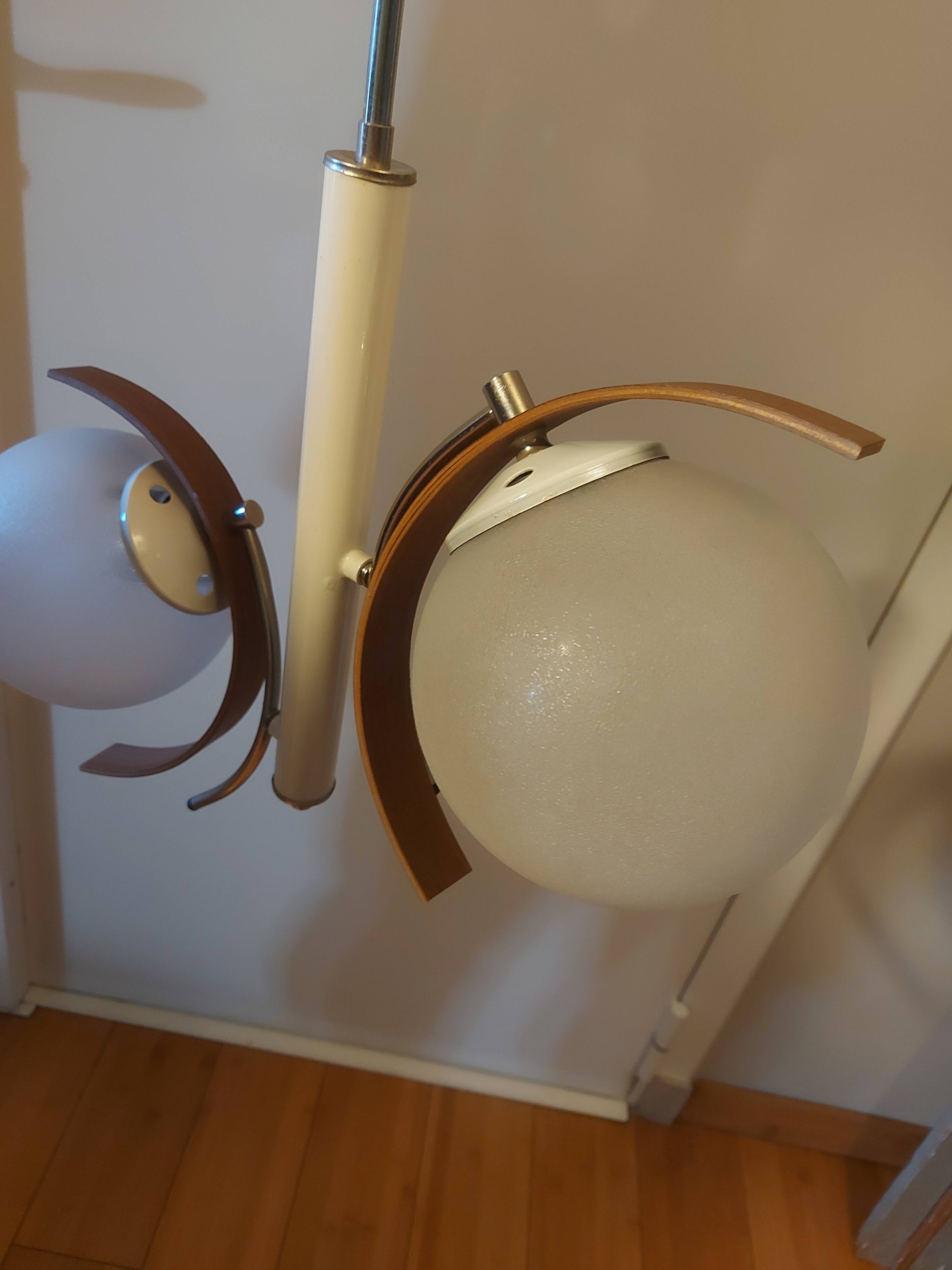 Vintage suspension lamp 50s