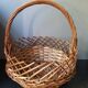 Vintage rattan and wicker basket