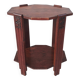 Art Deco side table in solid oak