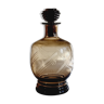 Mocha blown glass decanter