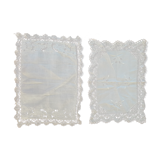 Lot 2 napperons anciens faits main