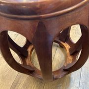 Mahogany stool, Asia, 20th century