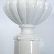 Tommaso Barbi Oversized White Ceramic Vase and Column, Italy 1970