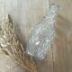 Vintage molded glass decanter
