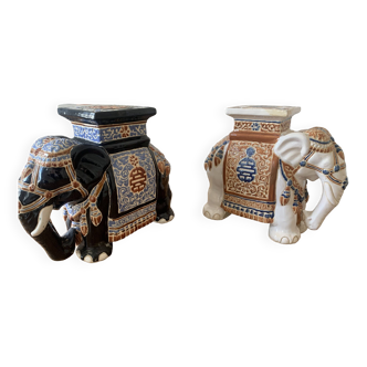 Ceramic elephants