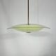 Mid-century curved glass disc chandelier from 50s