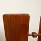70's brutalist dining chairs in oak with bouclé fabric