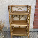 Vintage rattan shelf