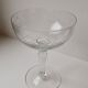 Lot de 5 coupes à champagne en cristal ciselées années 60