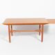 Extendable coffee table by Carl Malmsten for Afors Mobelfabriks, Sweden 1960