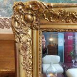 Golden mirror 144x90cm