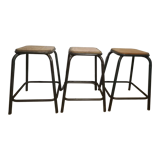 3 tabourets industriels