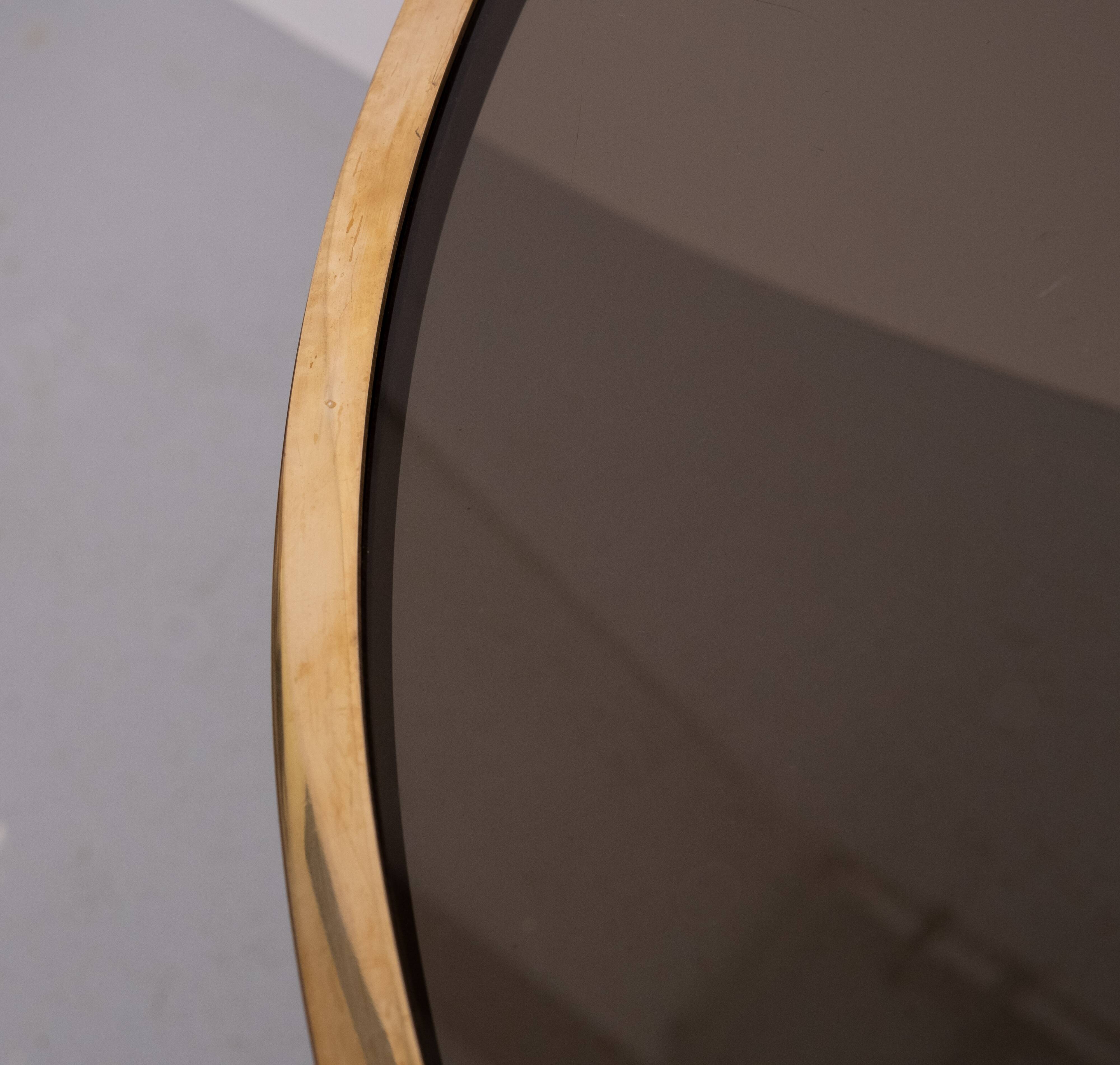 pair Maison Jansen Brass Demi-Lune Tables france 1970s