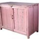 Buffet tribal en teck birman
