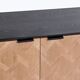 Black industrial iron and wood buffet 144 cm