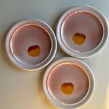 Trio of seventies dessert plates