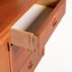 Swedish teak bookcase with writing desk, 1960s