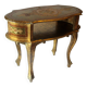 Table d'appoint en bois florentin - petite table basse - fabriquée en Italie - vintage