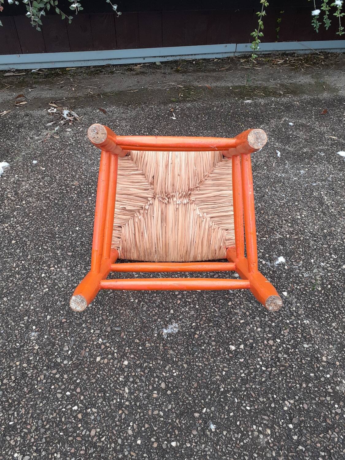 Vintage straw chair