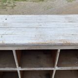 White patinated wooden craft